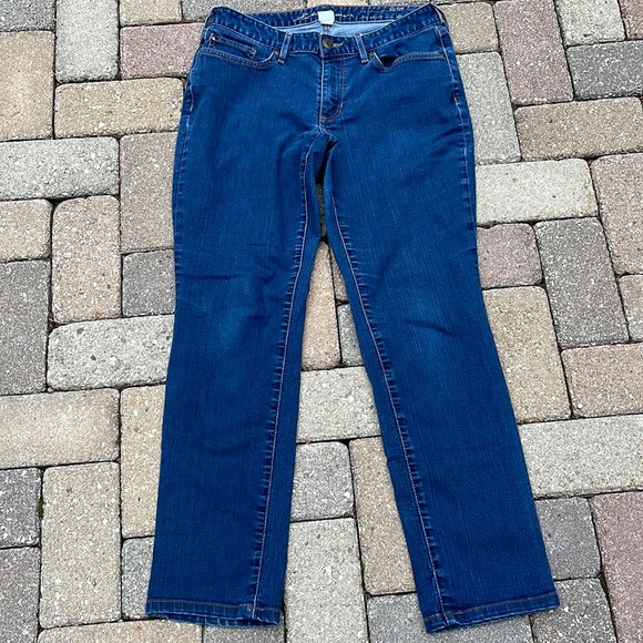 Eddie Bauer Denim - Eddie Bauer Straight Curvy Denim Blue Jeans Size 8